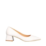 Pantofi dama cu toc Dimina albi