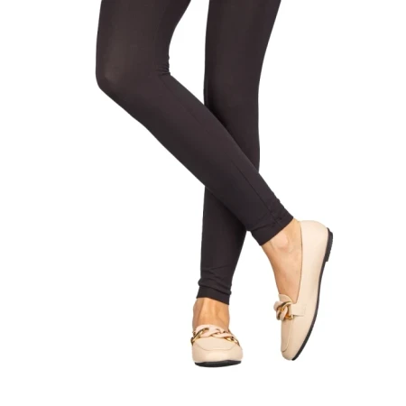 Mocasini dama Norita bej