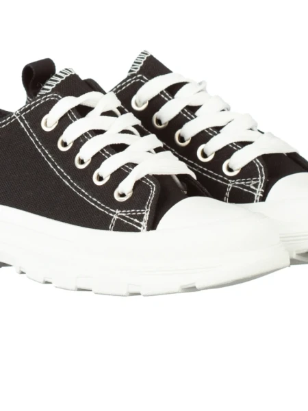 Tenisi copii Parila negri cu alb