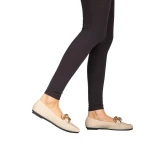 Mocasini dama Gionia bej