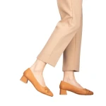 Pantofi dama cu toc Emina camel