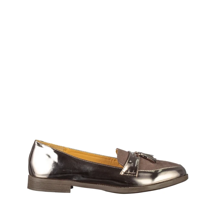 Mocasini dama Thalia gri