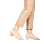 Pantofi dama cu toc Emina bej