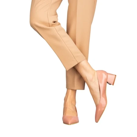 Pantofi dama cu toc Nadyna roz