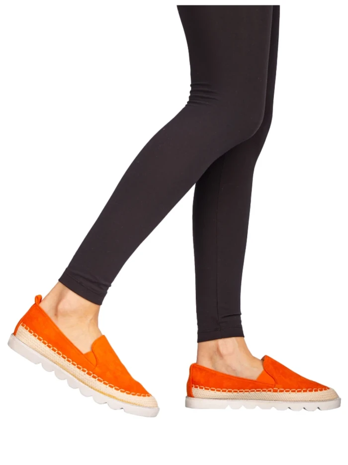 Espadrile dama Iasmi portocalii