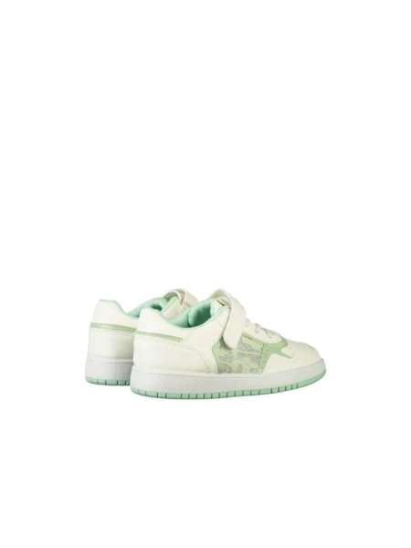 Pantofi sport copii verzi din piele ecologica Icala