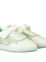 Pantofi sport copii verzi din piele ecologica Icala