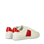 Pantofi sport dama Sezia albi cu rosu