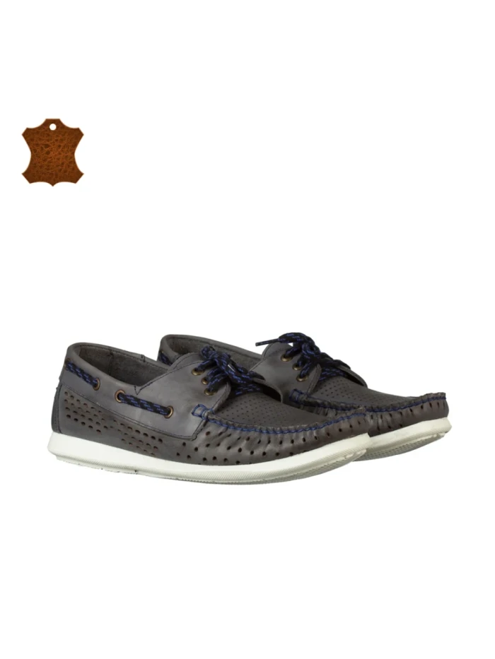 Pantofi barbati din piele naturala Timen albastru