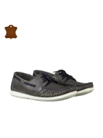 Pantofi barbati din piele naturala Timen albastru