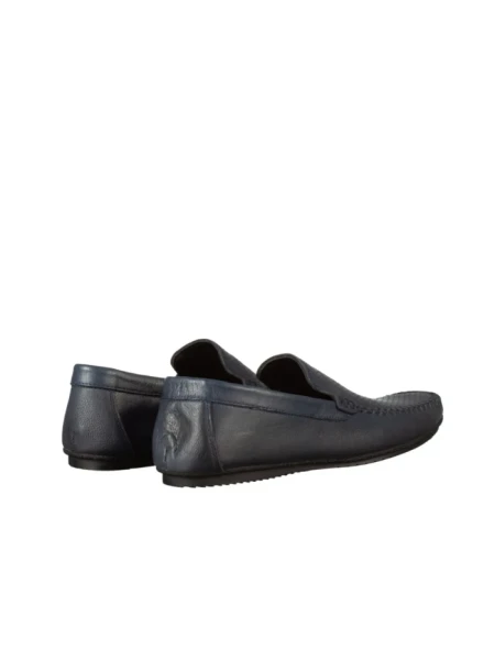 Mocasini barbati din piele naturala Vormes albastri