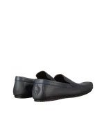 Mocasini barbati din piele naturala Vormes albastri