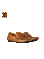 Mocasini barbati din piele naturala Vormes camel