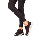 Pantofi sport dama negru cu roz din material textil Morison