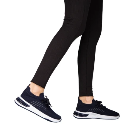 Pantofi sport dama albastri din material textil Moretti