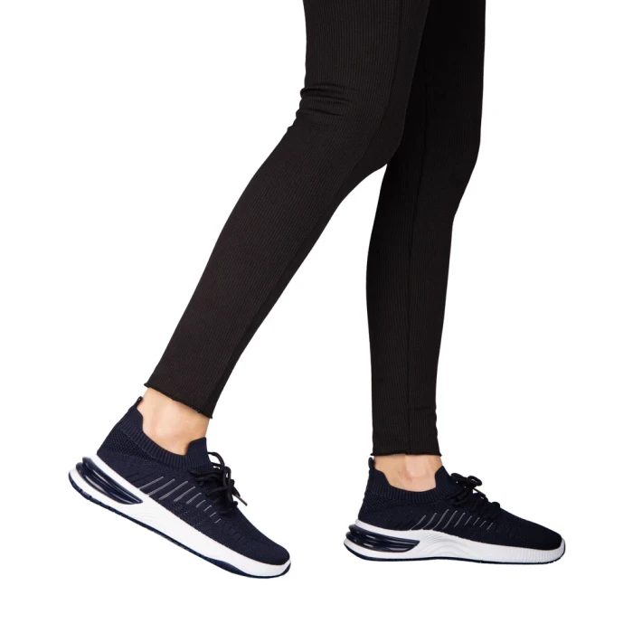 Pantofi sport dama albastri din material textil Moretti