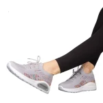 Pantofi sport dama gri din material textil Ikel