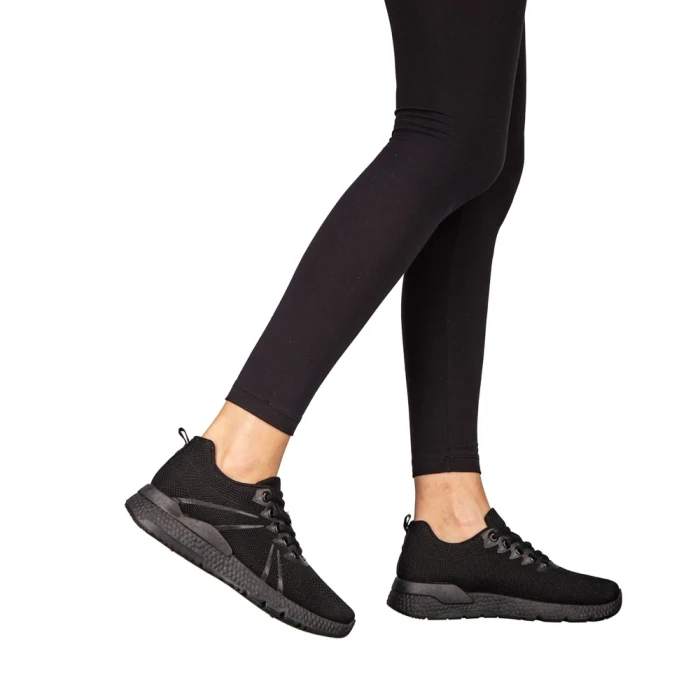 Pantofi sport dama negri din material textil Bicoz