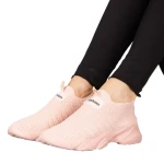 Pantofi sport dama roz din material textil Flove