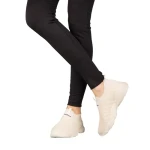 Pantofi sport dama bej din material textil Flove