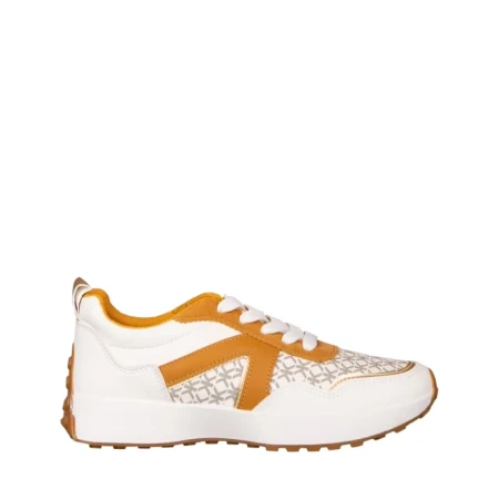 Pantofi sport dama albi din piele ecologica Mirafa