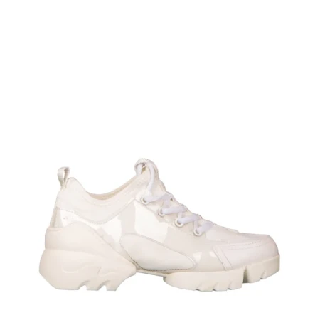 Pantofi sport dama albi material textil Sonia
