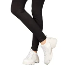 Pantofi sport dama albi material textil Sonia