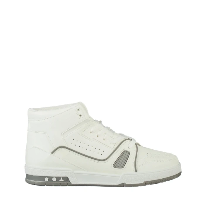 Pantofi sport barbati albi din piele ecologica Lionari