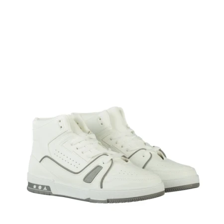 Pantofi sport barbati albi din piele ecologica Lionari