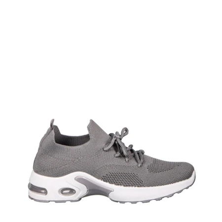 Pantofi sport dama gri din material textil Fepa
