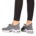 Pantofi sport dama gri din material textil Fepa