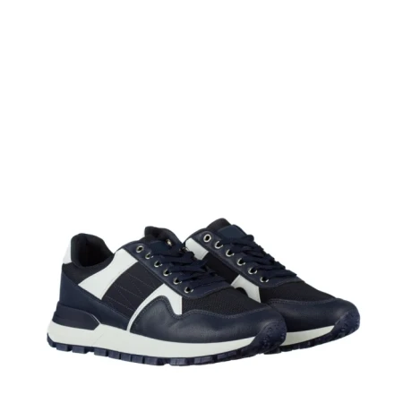 Pantofi sport barbati albastri din piele ecologica Dardim