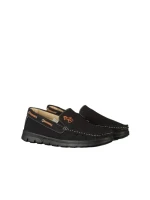 Mocasini barbati negri din piele ecologica Tope