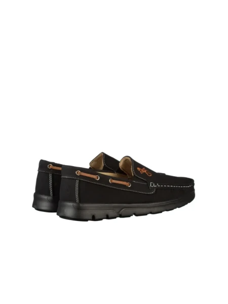 Mocasini barbati negri din piele ecologica Tope