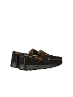 Mocasini barbati negri din piele ecologica Tope