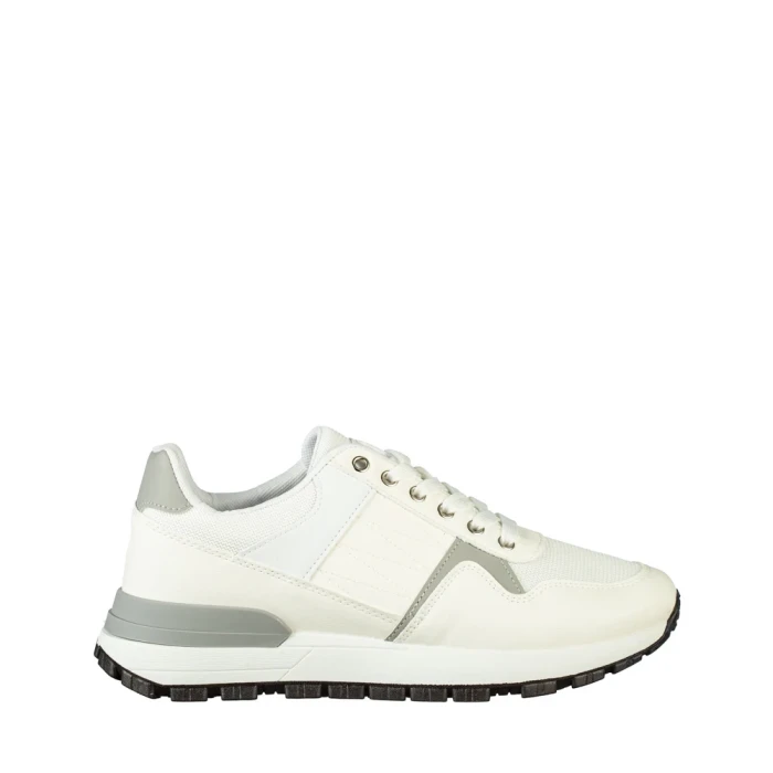 Pantofi sport barbati albi din piele ecologica Dardim