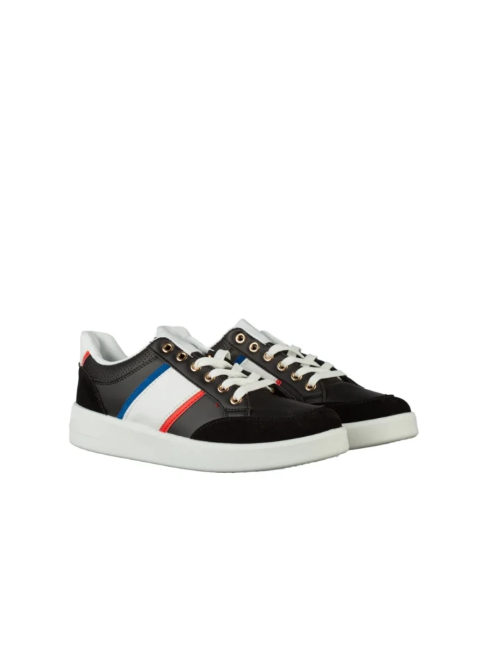 Pantofi sport barbati negri din piele ecologica Zurano