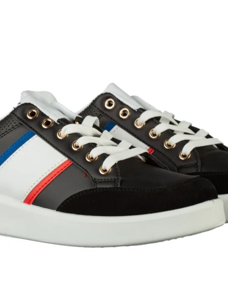 Pantofi sport barbati negri din piele ecologica Zurano