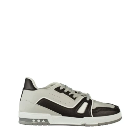 Pantofi sport barbati gri din piele ecologica Mezon