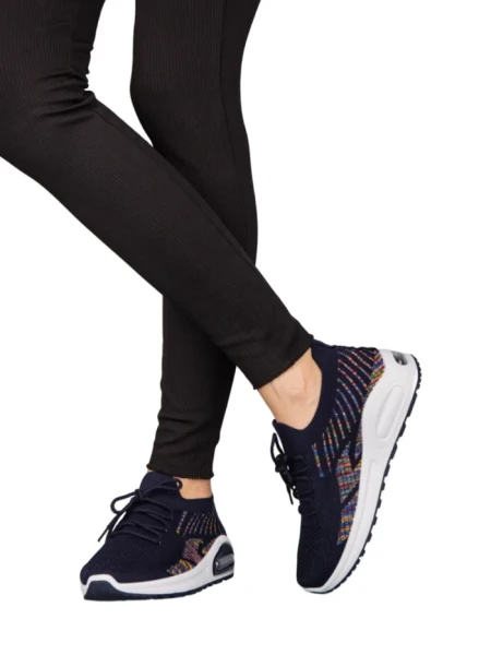 Pantofi sport dama albastri din material textil Ikel