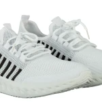 Pantofi sport barbati albi din material textil Dulis