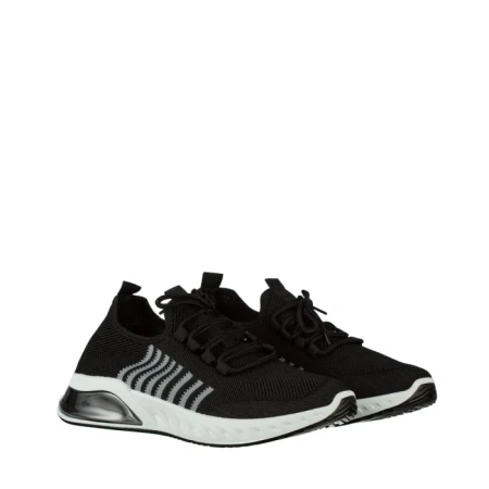 Pantofi sport barbati negri din material textil Dulis
