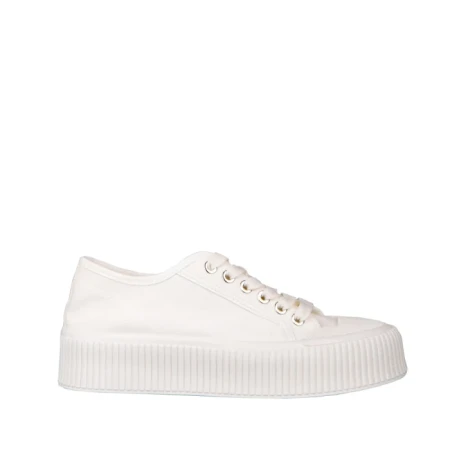 Tenisi dama albi din material textil Tranta