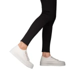 Tenisi dama albi din material textil Tranta