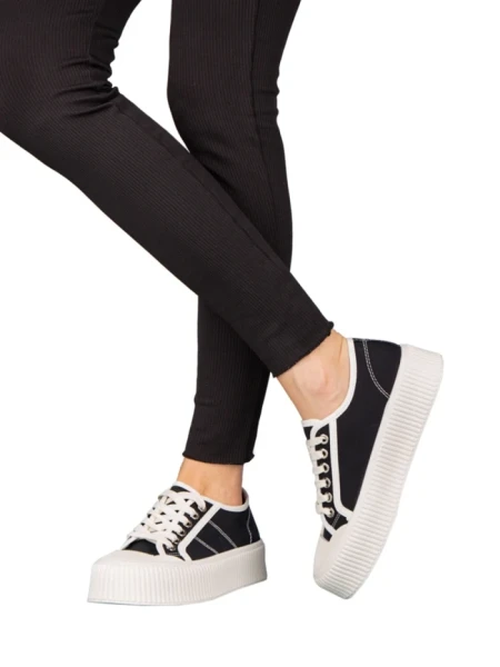 Tenisi dama negri din material textil Tranta