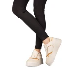 Pantofi sport dama bej din piele ecologica Medar