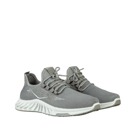 Pantofi sport barbati gri din material textil Stroben