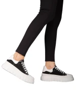 Tenisi dama negri din material textil Abon