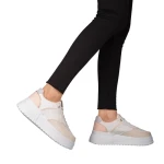 Pantofi sport dama roz din piele ecologica Orozo