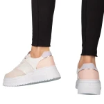 Pantofi sport dama roz din piele ecologica Orozo
